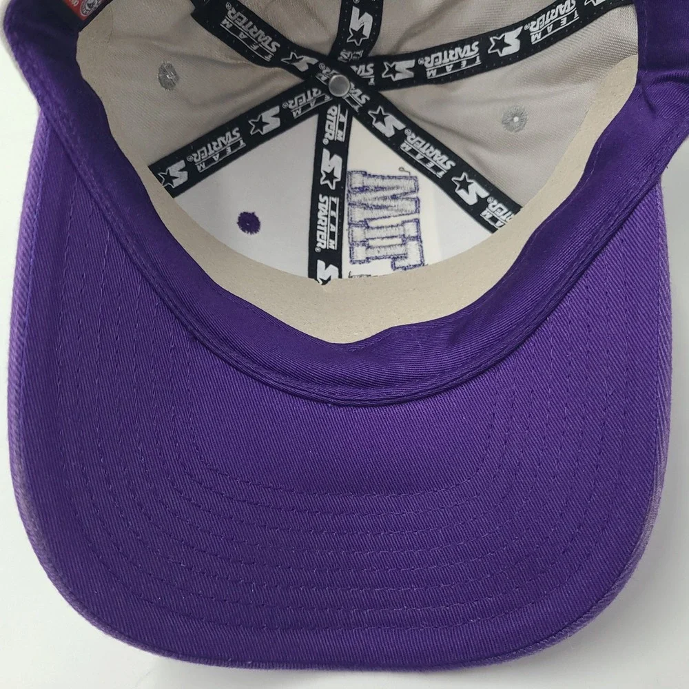 Vintage Youth Kansas State Wildcats Hat Adjustable Starter Purple Gray NCAA‎ KSU